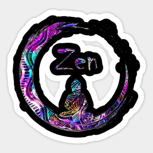 Zen Meditation Buddha Yoga Sticker by logiamerch