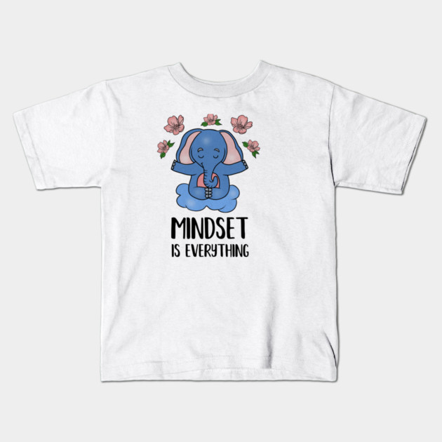Elephant Yoga, Meditation Mindset Motivational Kids T-Shirt by logiamerch
