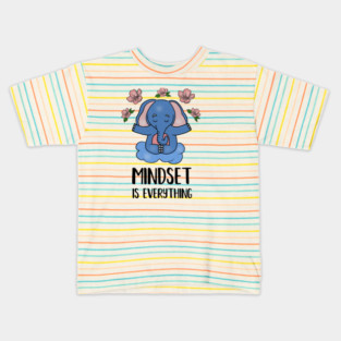 Elephant Yoga, Meditation Mindset Motivational Kids T-Shirt
