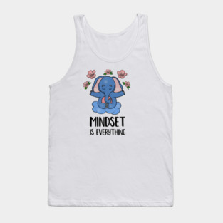 Elephant Yoga, Meditation Mindset Motivational Tank Top