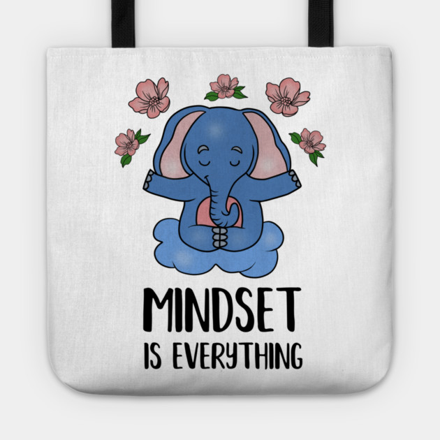Elephant Yoga, Meditation Mindset Motivational Tote by logiamerch