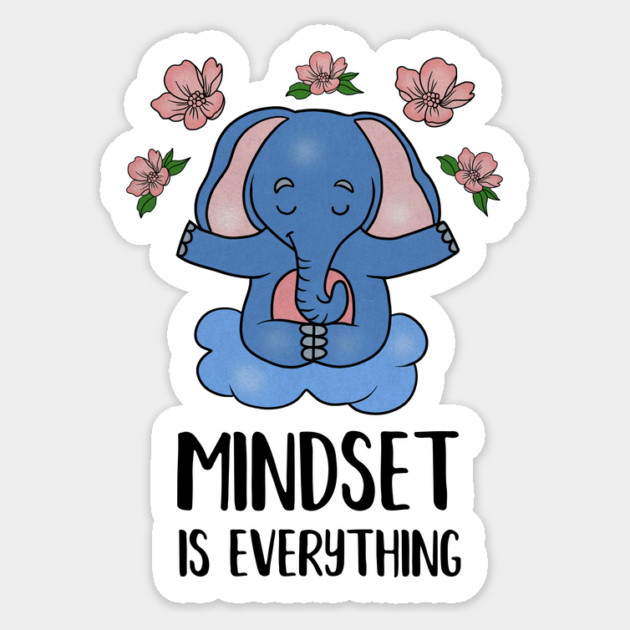 Elephant Yoga, Meditation Mindset Motivational Sticker by logiamerch