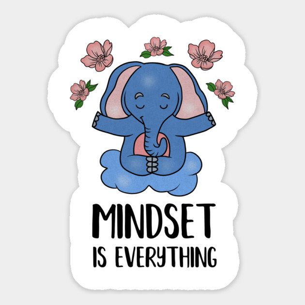 Elephant Yoga, Meditation Mindset Motivational Magnet by logiamerch