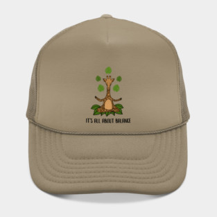 Giraffe Yoga Pose, Balance, Zen Meditation Hat