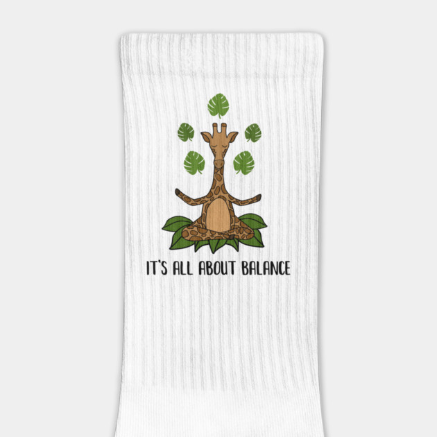 Giraffe Yoga Pose, Balance, Zen Meditation by logiamerch