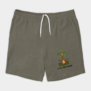 Giraffe Yoga Pose, Balance, Zen Meditation Shorts