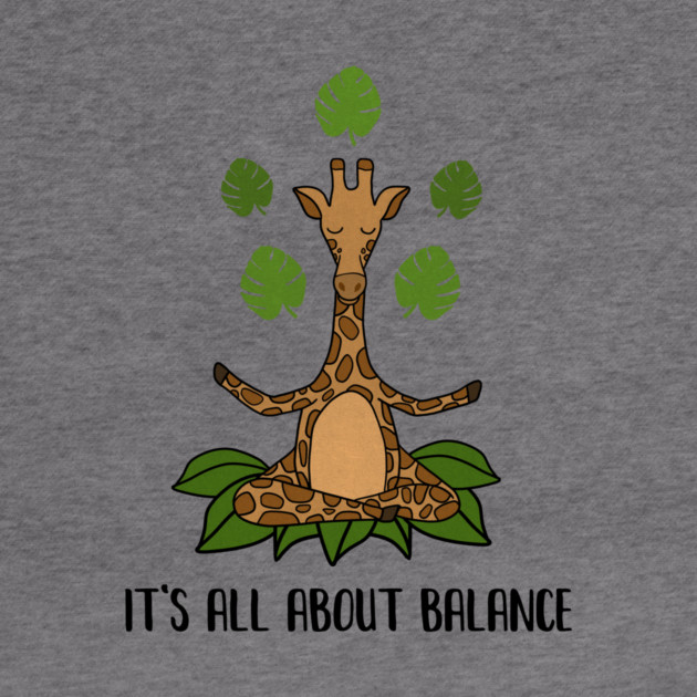 Giraffe Yoga Pose, Balance, Zen Meditation by logiamerch