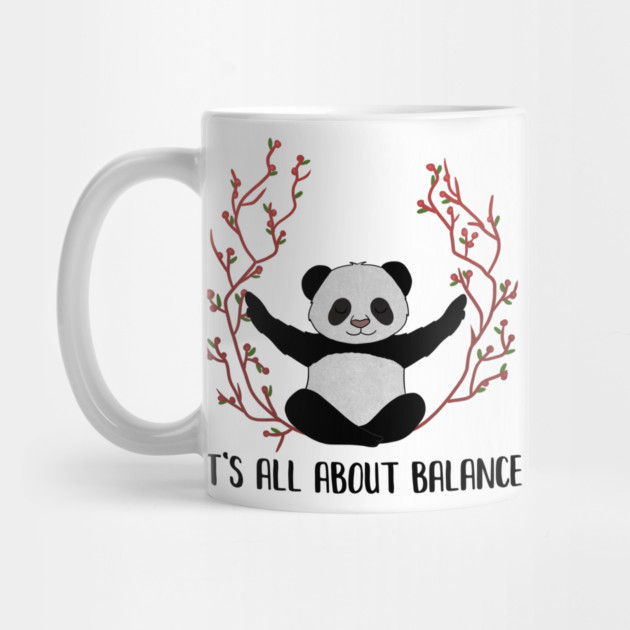 Yoga Panda, Balance, Meditation Bear by logiamerch