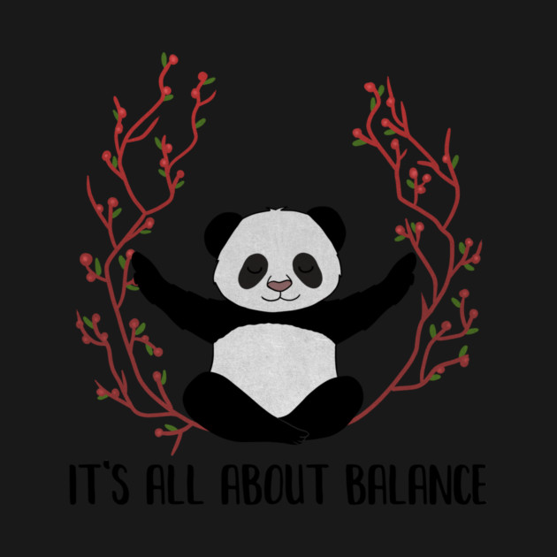 Yoga Panda, Balance, Meditation Bear by logiamerch