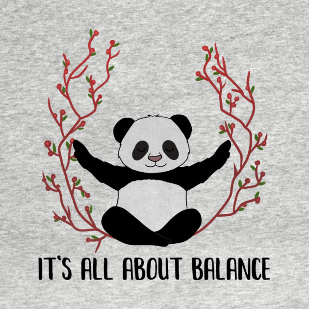 Yoga Panda, Balance, Meditation Bear by logiamerch