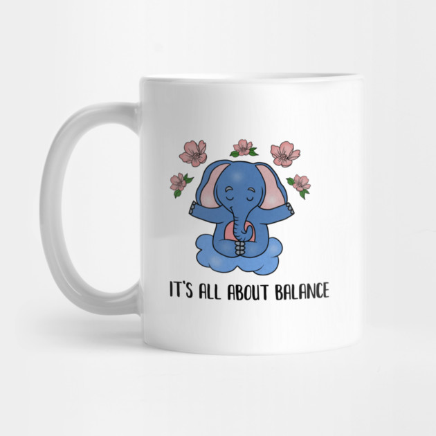 Yoga Elephant, Balance, Meditation by logiamerch