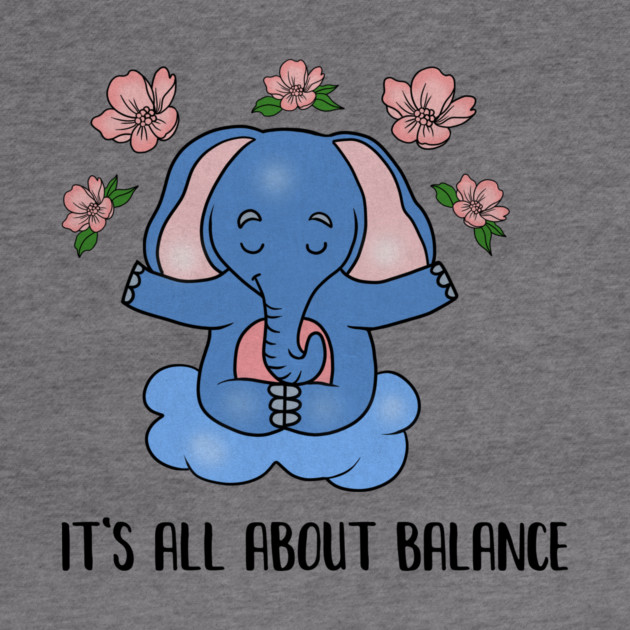 Yoga Elephant, Balance, Meditation by logiamerch