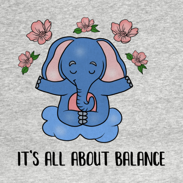 Yoga Elephant, Balance, Meditation by logiamerch