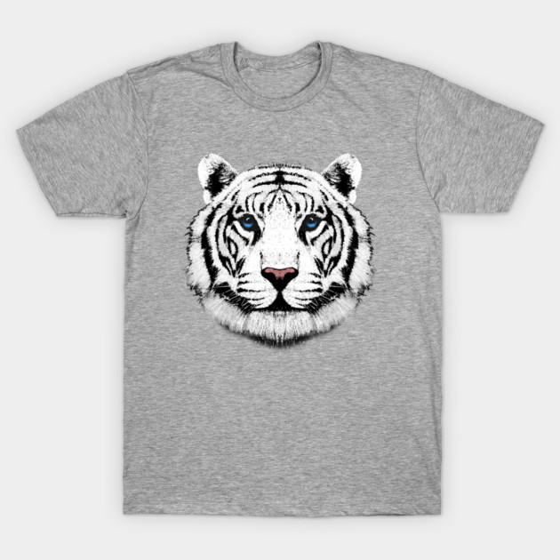 Kids White Tiger Head Big Cat Face For Kids Boys Girls White