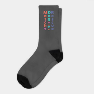 MatchDog Rescue Vertical Type Design Socks