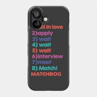 MatchDog Adoption Process Steps Phone Case