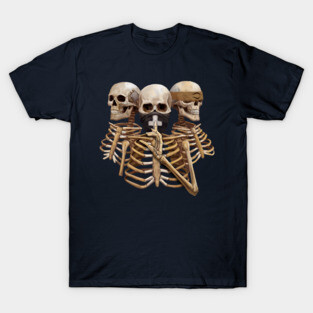 Skeleton Hear No Evil. Speak No Evil. See No Evil T-Shirt
