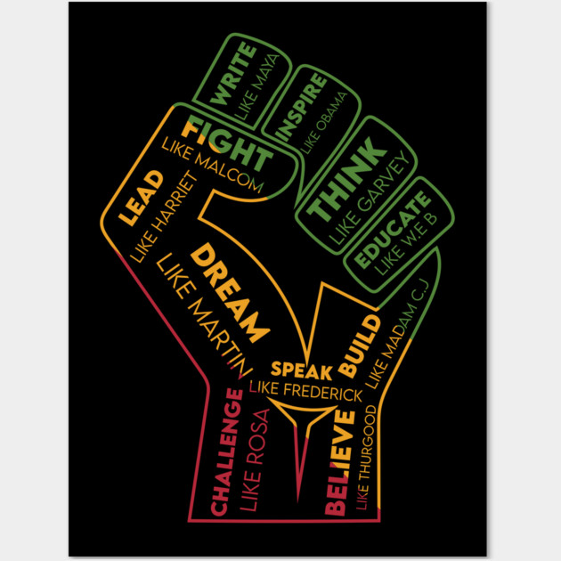 African American Leaders, Black History, Black Heroes, Civil Rights Leaders Wall Art by UrbanLifeApparel