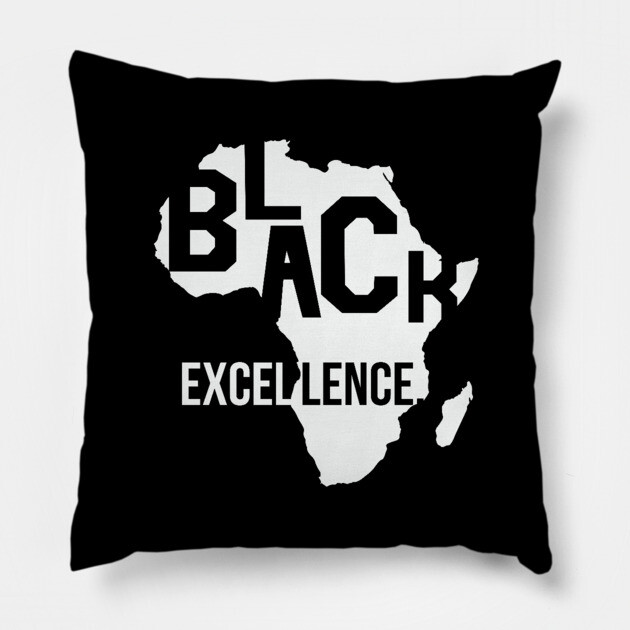 Black Excellence, Black History Month, Black Lives Matter, African American History Pillow by UrbanLifeApparel