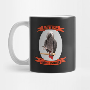 Birdie Brigade African Grey Parrot Mug