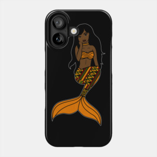 Afro Black Mermaid, Black Girl Magic Phone Case