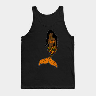 Afro Black Mermaid, Black Girl Magic Tank Top