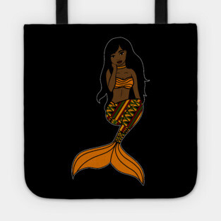 Afro Black Mermaid, Black Girl Magic Tote