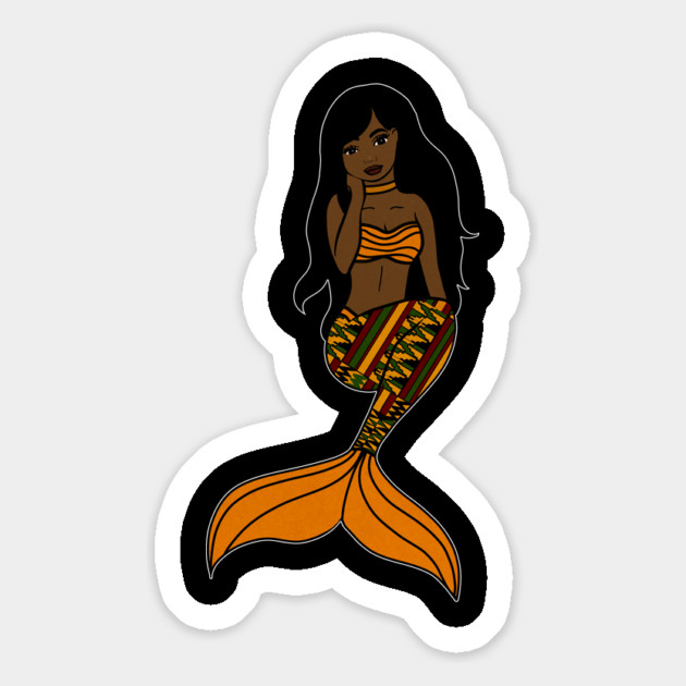 Afro Black Mermaid, Black Girl Magic Magnet by logiamerch