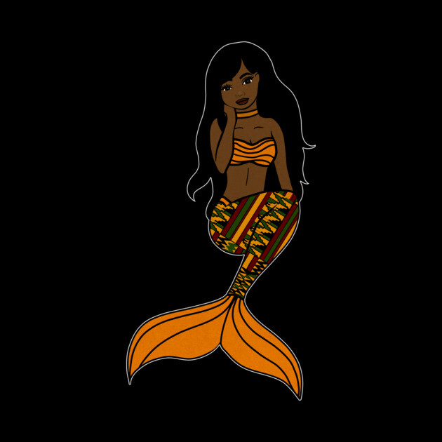 Afro Black Mermaid, Black Girl Magic by logiamerch