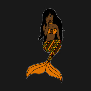Afro Black Mermaid, Black Girl Magic T-Shirt