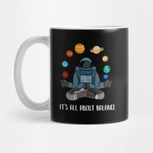 Astronaut Meditating, Yoga, Zen, Universe, Balance Mug