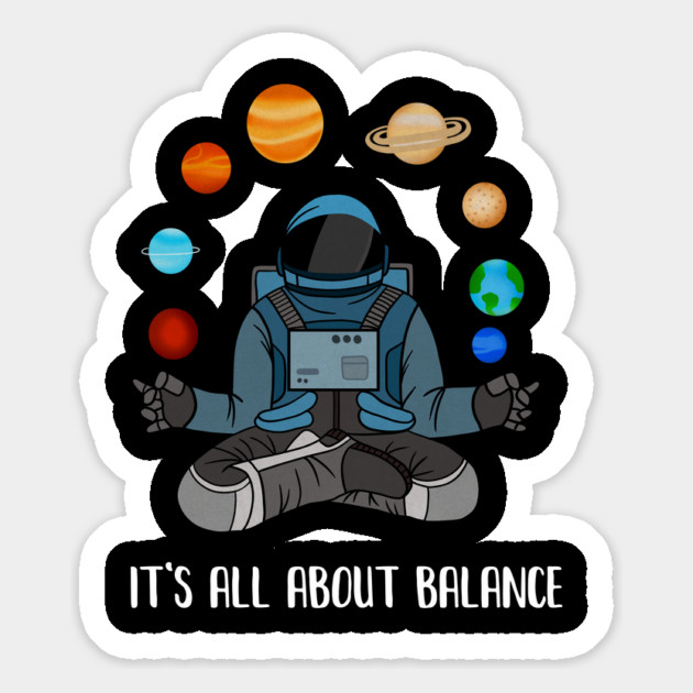 Astronaut Meditating, Yoga, Zen, Universe, Balance Magnet by logiamerch