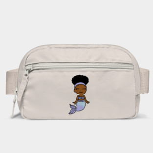 Cute Afro Girl Black Mermaid Bag