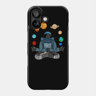Astronaut Meditating, Yoga, Zen, Universe Phone Case