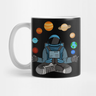 Astronaut Meditating, Yoga, Zen, Universe Mug