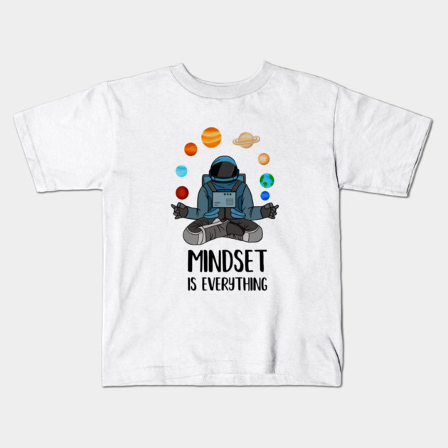 Astronaut Meditating, Yoga, Zen, Mindset Motivational Kids T-Shirt by logiamerch