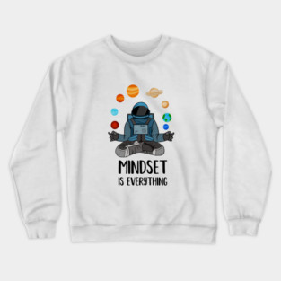 Astronaut Meditating, Yoga, Zen, Mindset Motivational Crewneck Sweatshirt