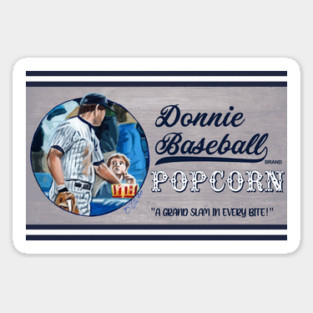Donnie Baseball Popcorn Sticker