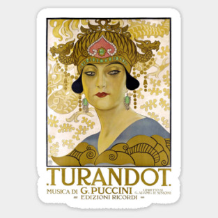 Turandot poster Sticker
