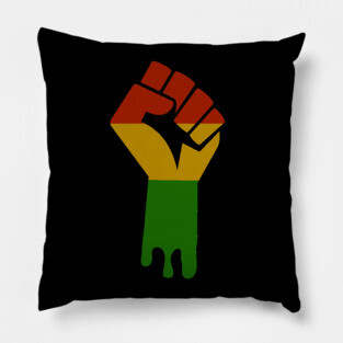 Black Power Fist Pillow
