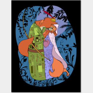 Moonlit Klimt Posters and Art