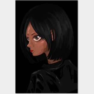 Portrait painting woman Posters and Art