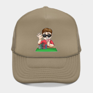 Poker player at Poker with Sunglasses Hat