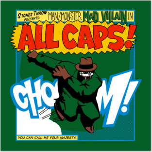 mf doom all caps Posters and Art