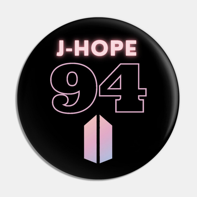 BTS J-Hope 94: Logo Bts Jhope Pin TeePublic
