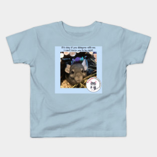Disagreeing with chinchilla Kids T-Shirt