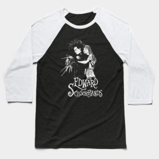 Edward Scissorhands white Baseball T-Shirt
