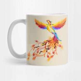 Watercolor Phoenix Mug