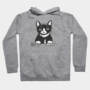 Poker Cat Face Hoodie