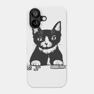 Poker Cat Face Phone Case